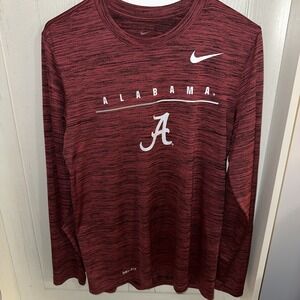 Nike Tee Alabama Crimson Tide Long Sleeve Shirt Mens Size  Small